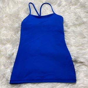 Lululemon blue workout tank top size 4